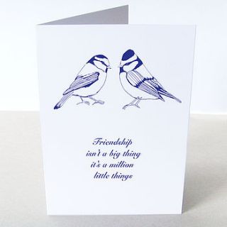 'friendship bird' card by karin Åkesson
