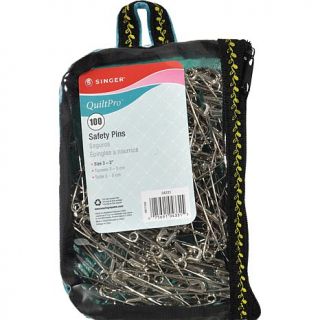 Singer QuiltPro Safety Pins in Fashion Pouch   Size 3 100 pack