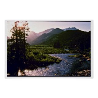 Falls River   Rocky Mountain National Park Poster