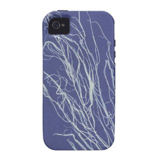 cyanotype of lines in blue and white #2 iPhone 4/4S cases