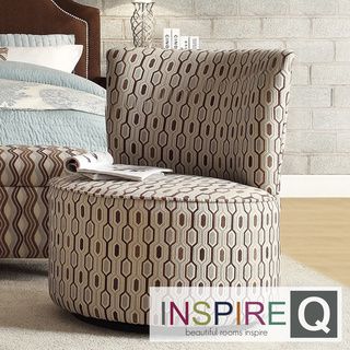 INSPIRE Q Damen Mocha Honeycomb Round Swivel Chair INSPIRE Q Chairs