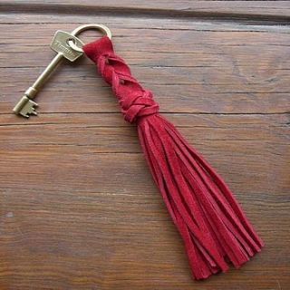 hand crafted small tassel key ring by miller and jeeves
