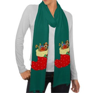 Christmas stocking gifts scarf wraps