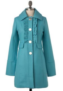 Tulle Clothing Reach for the Blue Sky Coat  Mod Retro Vintage Coats