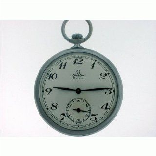 Vintage/Antique watch Pre Owned Omega Geneve Pocket Watch Stainless Steel White Enamel Dial 1940's at  Men's Watch store.