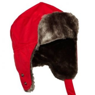 Icepeak Boys' Red Ski Hat With Chin Strap   Red   M (7 10 Years) Clothing