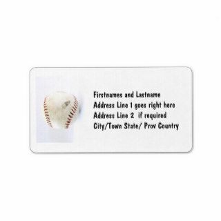 Vintage Baseball or Softball  Stitches Personalized Address Label