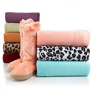 Concierge Collection Soft & Cozy Throw & Booties