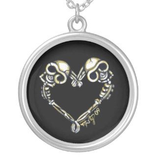 Skellybet Heart day of the dead love art NECKLACE
