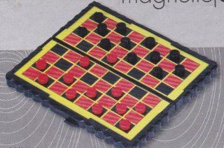 Magnetic Checkers Travel Game Toys & Games