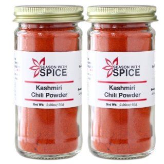 Kashmiri Chili Pepper Powder   2 Jars (Fast Shipping)  Chili Powder Spices And Herbs  Grocery & Gourmet Food