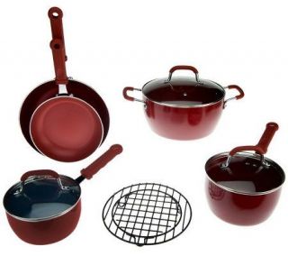 9 Piece Colored Non stick Cookware Set by MarkCharles Misilli —