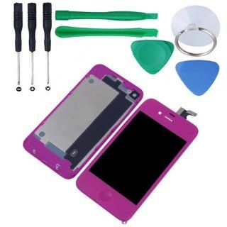 Purple iPhone 4s 4gs LCD Touch Screen Display Digitizer + Housing cover Assembly Cell Phones & Accessories