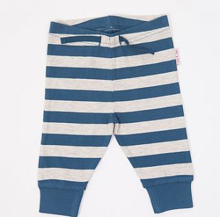 boys striped joggers by lucy & sam