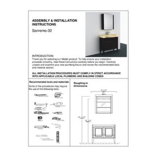 Madeli 32 Sanremo Bathroom Vanity Set