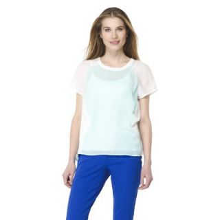 Mossimo® Womens Colorblocked Woven Tee   As