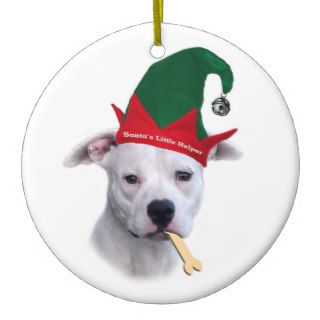American Bulldog Christmas Ornament