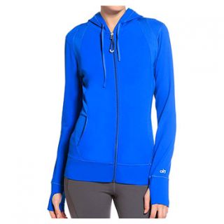 Alo Mesh Inset Synergy Hoodie  Women's   Blue Dazzle