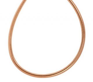 18 Bold 6MM Round Omega Necklace with 2Extender 14K Gold —