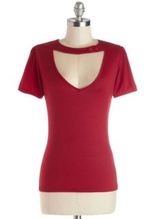 Raven Review Top in Red  Mod Retro Vintage Short Sleeve Shirts