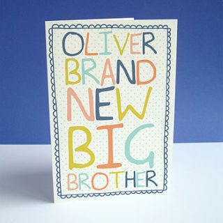 'brand new big brother' card by sarah catherine designs