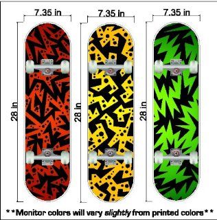 Peel and Stick Skateboard Decals Stickers Removable Wall Art   Wall Decor