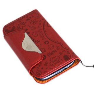 Triline Magic Girl Wallet Case Cover for Samsung Galaxy S3 I9300 SIII  Red Color Cell Phones & Accessories