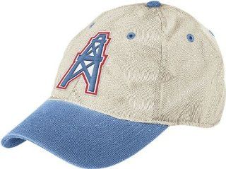 Houston Oilers Throwback Logo Tan Adjustable Hat  Sports & Outdoors