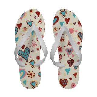 A Pattern of Hearts Sandals