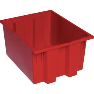 Quantum Storage Stack and Nest Tote Bin — 19 1/2in. x 15 1/2in. x 10in. Size, Carton of 6  Totes