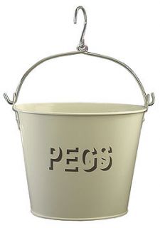 enamel peg bucket by the contemporary home