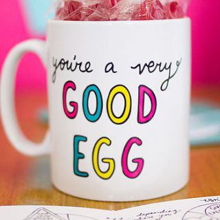 'you're a very good egg' mug by veronica dearly