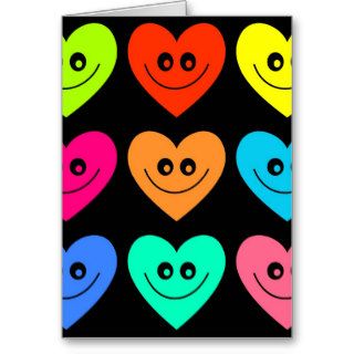 Colourful Heart Greeting Cards