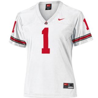 Nike Ohio State Buckeyes Womens Replica Football Jersey   #1 White