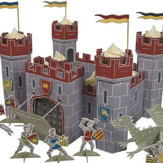 knights castle cake display and toy castle by doodlebugz