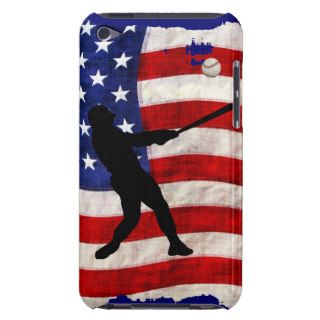 Baseball Player Sports Ball Game US Flag iPod Case Mate Case