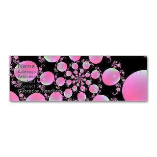 Pink Balloon Spiral Card Business Card Template