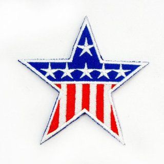 Star United States Flag USA Appliques Hat Cap Polo Backpack Clothing Jacket Shirt DIY Embroidered Iron On / Sew On Patch