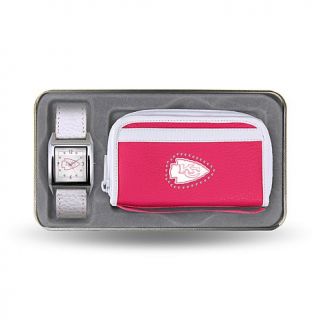 NFL Women's Team Logo Watch and Wristlet Combo Gift Set   Chiefs