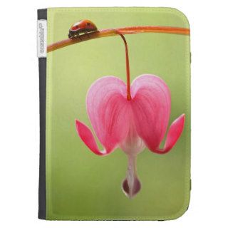 Ladybug and Bleeding Heart Flower Kindle 3G Case