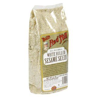 Bob's Red Mill White Hulled Sesame Seeds, 22 Ounce Packages (Pack of 4)  Sesame Seeds Spices And Herbs  Grocery & Gourmet Food