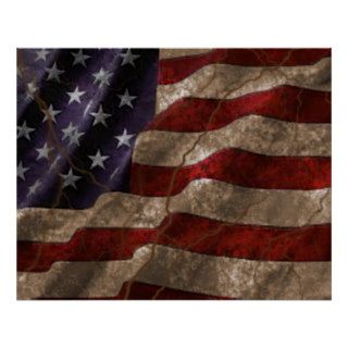 Grunge American Flag Posters