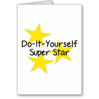 Do It Yourself Super Star Greeting Cards