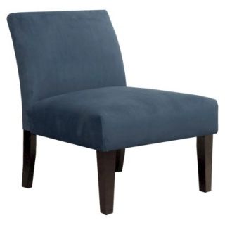 Avington Armless Slipper Chair   Charcoal Velvet