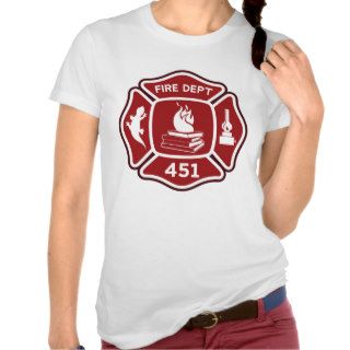 fahrenheit 451 fireman fire montag salamander t shirts