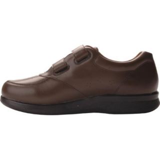 Men's Propet Vista Walker Strap Brown Leather Sneakers