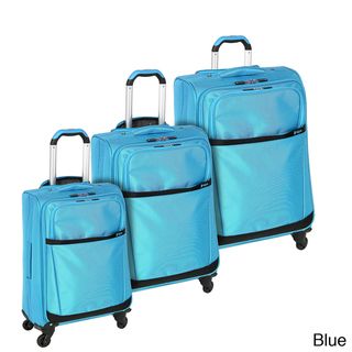 Heys USA Stratos 3 piece Spinner Luggage Set Heys USA Three piece Sets