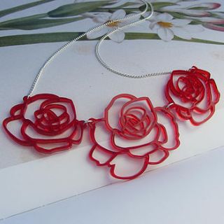 small rose garland necklace by sarah keyes contemporary jewellery