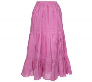 Denim & Co. Tiered Peasant Skirt —