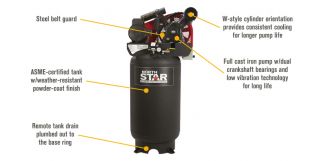 NorthStar Electric Air Compressor — 7.5 HP, 80-Gallon Vertical, 230 Volt, 24.4 CFM @ 90 PSI  20   29 CFM Air Compressors